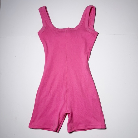 SKIMS Cotton Rib Onesie in Sugar Pink - Picture 5 of 6